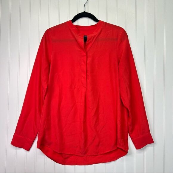 J crew blouse red/orange small - Picture 1 of 14